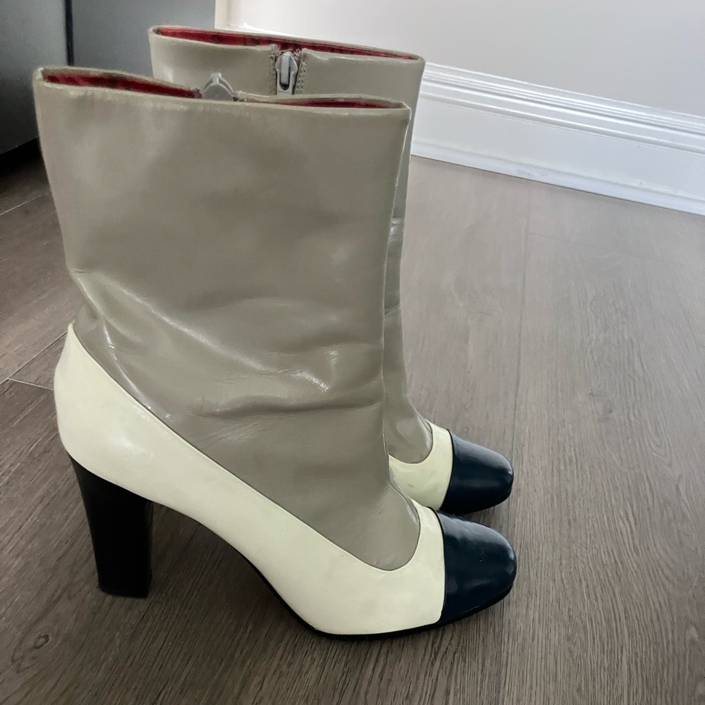 Sam Edelman Colorblock Patent Leather Boots
